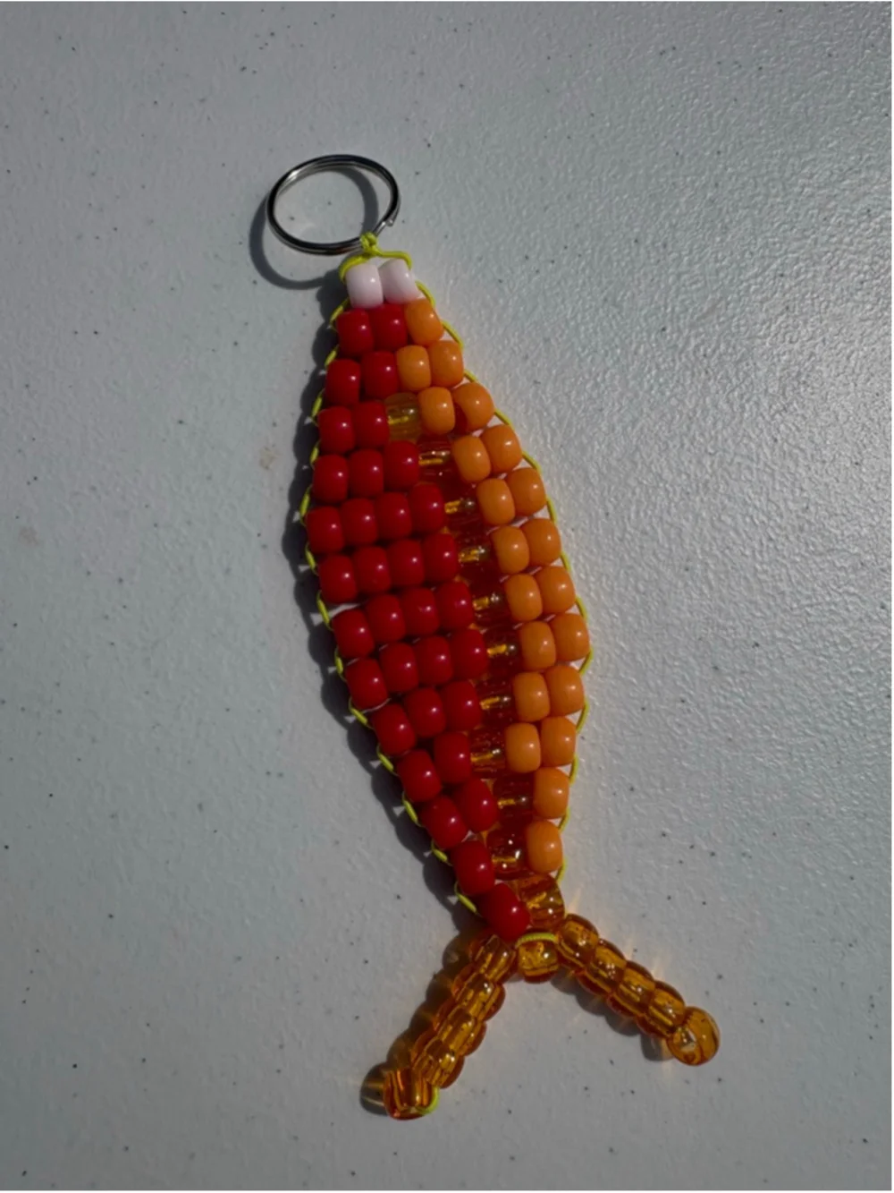 Pony Beaded Fish Keychain | Bag Charm Handmade